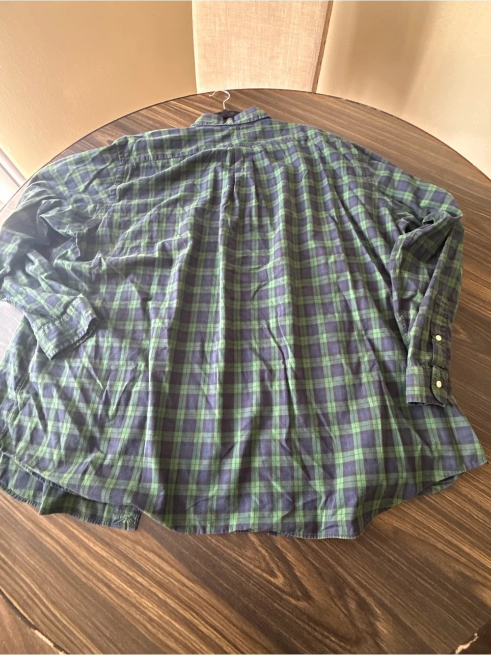 Polo by Ralph Lauren Green and Navy Plaid Button-Down Shirt